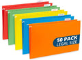 50 Legal Hanging File Folders, 50 Reinforced Hang Folders, Designed by BlueSummitSupplies