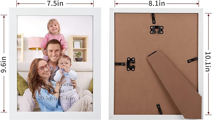 Giftgarden White 8x10 Picture Frame Pack of 12 - Image 2