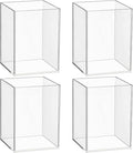 Mototo 4 Pieces Clear Acrylic Pen Holder Acrylic Pencil Cup Makeup Bush Holder by MOTOTO