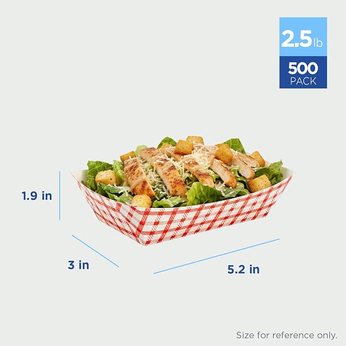 Karat Paper Food Trays Disposable Sturdy Food Boats, Leak Resistant | Ideal - Image 2
