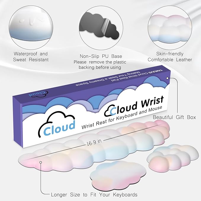 Cloud Wrist Rest Keyboard Palm Rest - Image 5