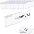 50PCS Basket Bin Labels Clip On, ChanQnTon Clear Plastic Label Holders by ChanQnTon