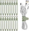 16Pcs Silicone Cable Ties Cord Organizer by ELECTRONICSORGANIZATION