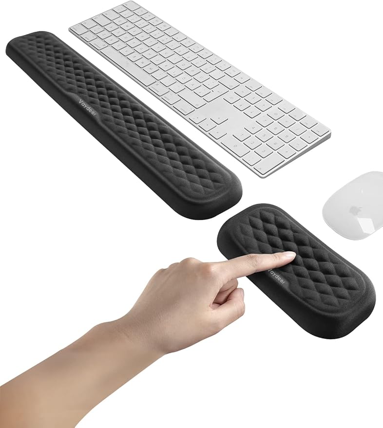 Vaydeer Wrist Rest for Keyboard and Mouse, Computer Ergonomic Wrist Support Pad by Vaydeer