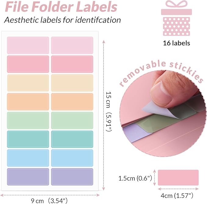 SKYDUE Cute Accordion File Organizer, Expanding File Folder - Image 4