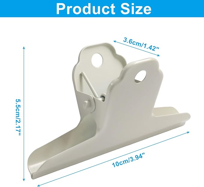 4 Inch Extra Large Metal Bulldog Clips, Paper Clamps Holder - Image 2