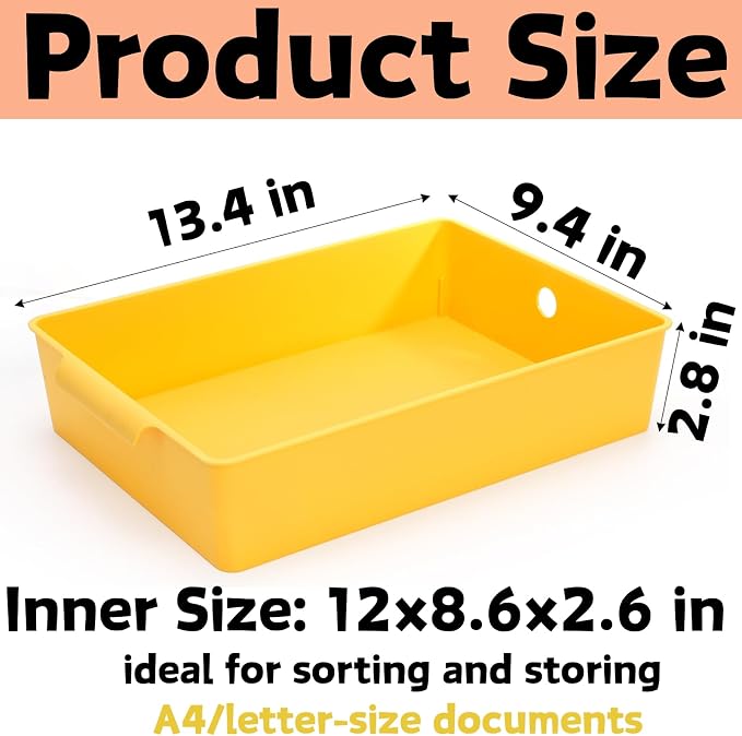 Coloch 4 Pack Plastic Paper Trays - Image 2