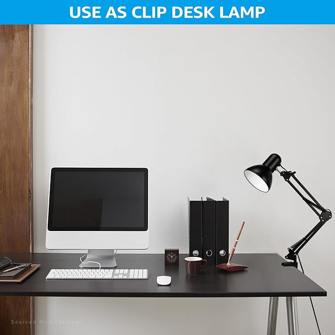 TORCHSTAR Metal Desk Lamp, Adjustable Swing Arm, - Image 4