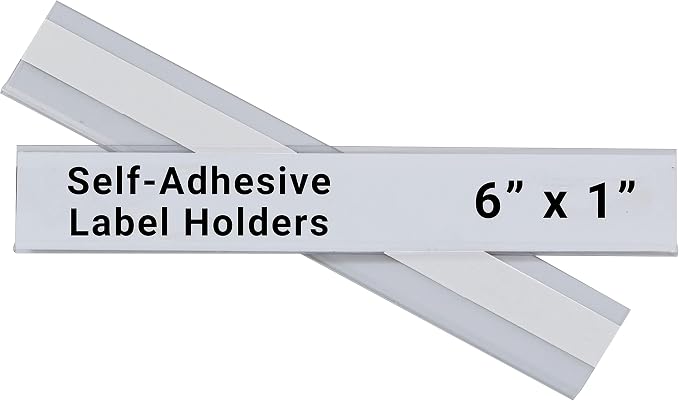 C-Line Self-Adhesive Label Holders, Top Load, 1 X 6 - Image 3