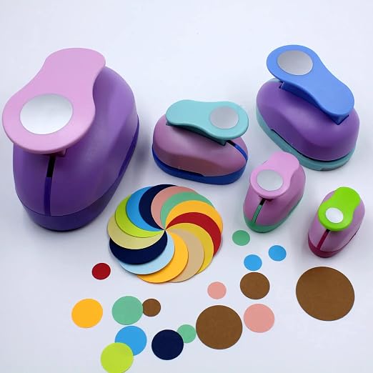 CADY Crafts Punch 1.5 inch Circle Punches Craft Lever Punch Handmade Paper - Image 5