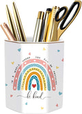 Pen Holder for Desk, Cute Ceramic Pencil Holder, Pen Cup Marker Holder Makeup by WAVEYU
