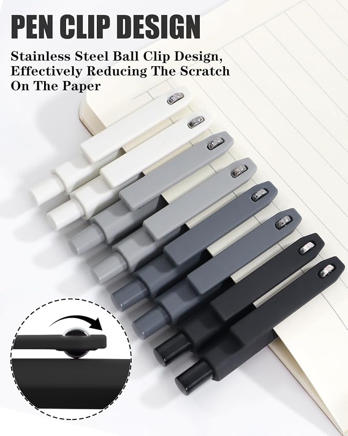 Vitoler Black Ink Gel Pens, For Teachers, For Nurses, Quick dry, Liquid Ink - Image 2