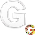 10" G Clear Acrylic Letter Charcuterie Board Box, Reusable Fillable Decorative by Esmorah