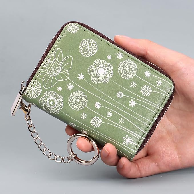 FurArt Zipper Wallet Women, RFID Blocking Credit Card Wallet, Business Card - Image 6