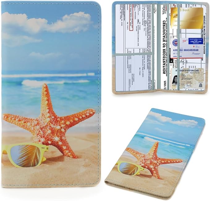 TILDOSAC Leather Car Registration and Insurance Card Holder, Car Document Holder by TILDOSAC