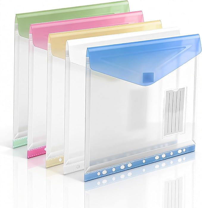 11-Hole Binder Pockets, Fits Letter / A4 Size by XingDuing