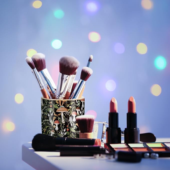 Pen Pencil Holder for Desk, Ceramic Pen Cup Cute Makeup Brush Holder, Unique - Image 4