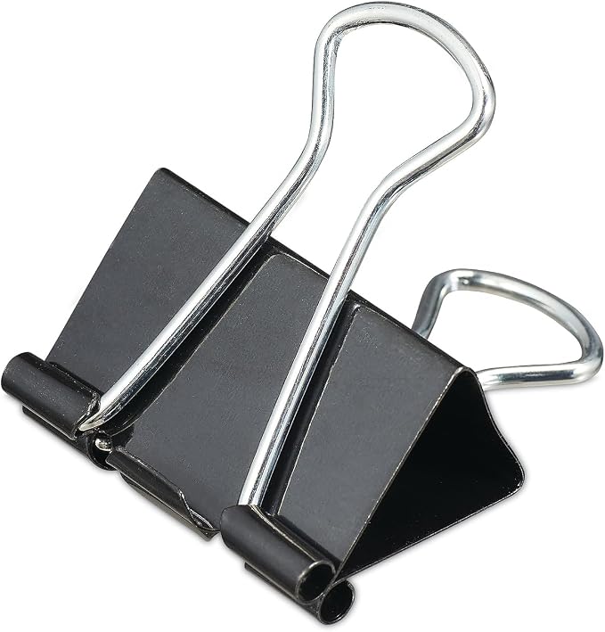 Universal 10210 Medium Binder Clips, 5/8" Capacity, 1 4" Wide - Image 4