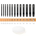 OWDEN Professional 13 Pcs Leather Hole Punch Set 1.0-12MM by WEHERCRAFT
