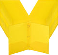 Mr. Pen- Plastic Folders with Pockets and Prongs, 48 Pack, Letter Size | Yellow by MrPen