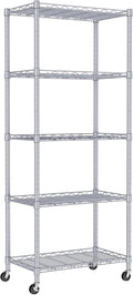 REGILLER 5-Wire Shelving Metal Storage Rack Adjustable Shelves, Standing by REGILLER