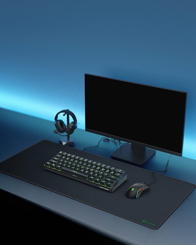 Black Shark Gaming Mouse Pad Desk Mat Thick Extended Mousepad Non-Slip - Image 7