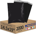 Metronic Poly Mailers 14.5x19 2000 Pack Black, Large Shipping Bags Bulk Mailing by METRONIC