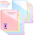 Binder Dividers with Tabs and Pockets, Letter Size by Unknown