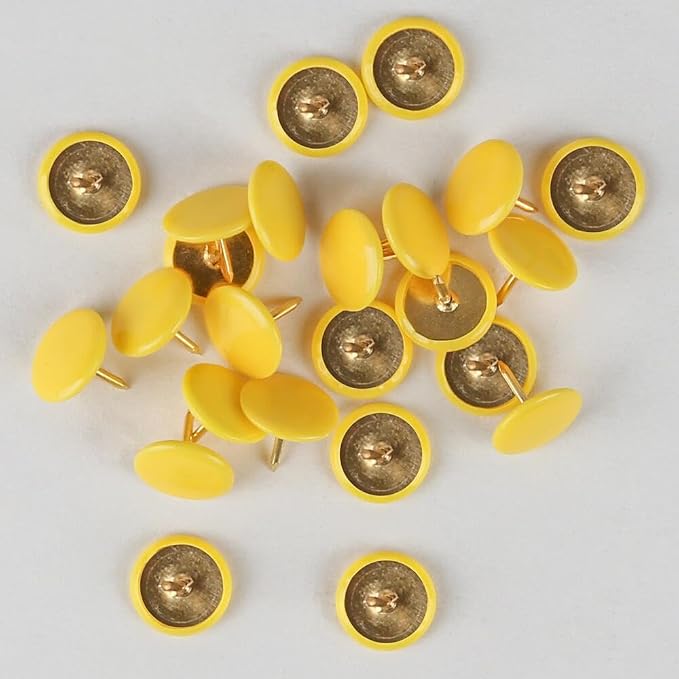 200PCS Thumb Tacks Flat Push Pins Wall Tacks Round Head Thumbtack - Image 3