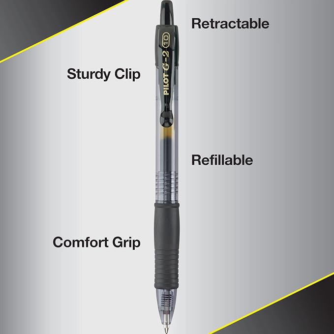 Pilot G2 Premium Refillable & Retractable Rolling Ball Gel Pens, Bold Point - Image 4
