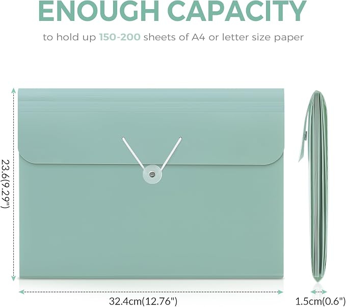 SKYDUE Accordion File Organizer, Expanding File Folder - Image 3
