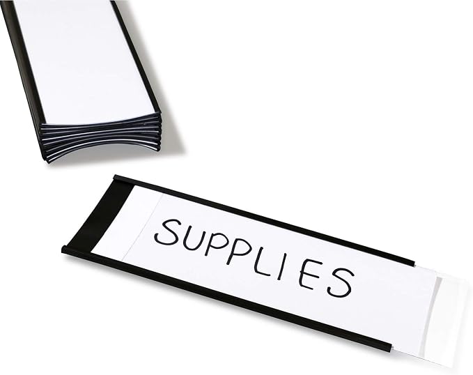 SmartSign Magnetic 'C' Channel Label Holders | 2.5" x 6" Pack of 10 by SmartSign