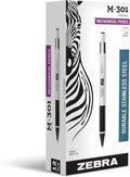 Zebra Pen, STEEL M-301 Mechanical Pencils, 0.5mm Fine Point, Refillable Lead by ZebraPen