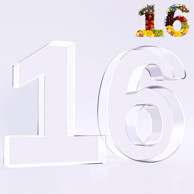 Ledido 10’’ Acrylic Number Charcuterie Board Box, Reusable Fillable Serving Tray by Ledido