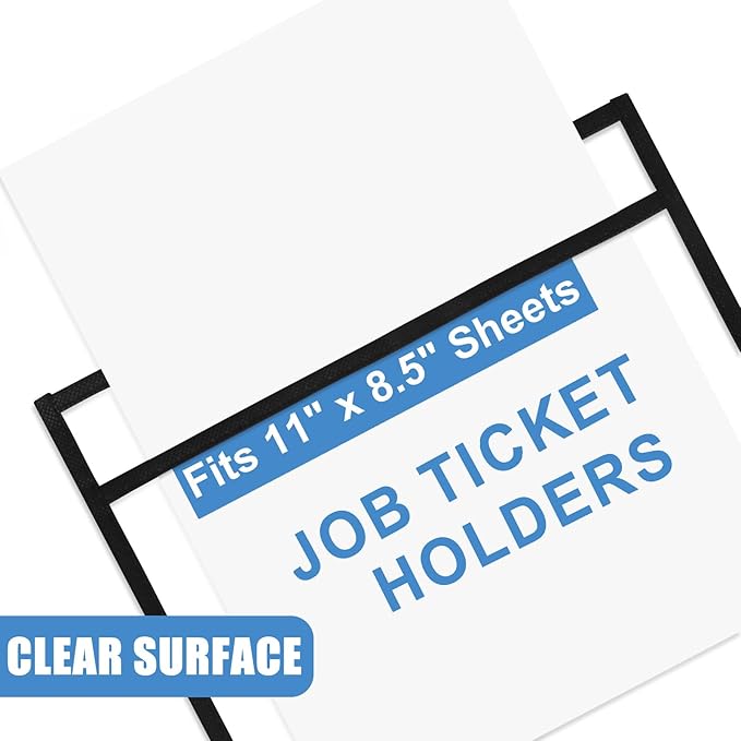 Heavy Duty Dry Erase Pockets 8.5x11, Plastic Paper Sleeves Job Ticket Holder 50 - Image 5