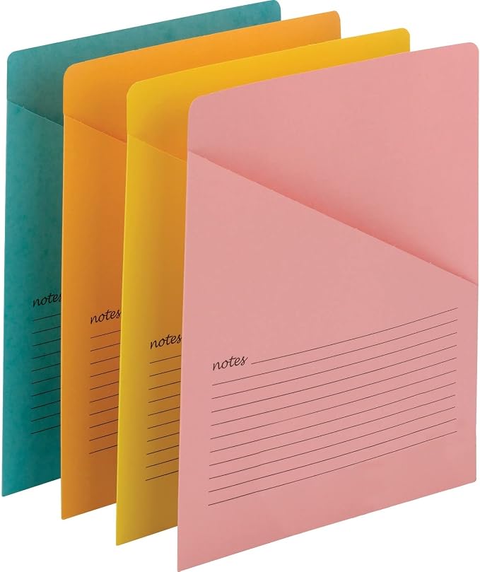 Smead Organized Up Notes Slash File Jacket, Letter Size, 12 per Pack by SMEAD