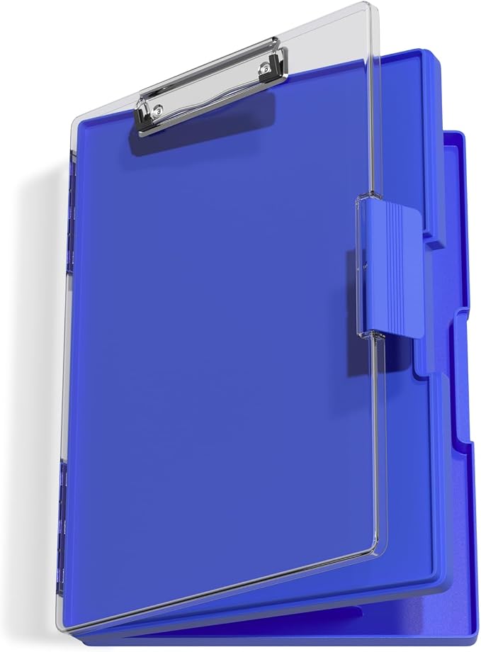 Hongri Clipboard with Storage, Heavy Duty with Dual Compartment, Smooth Writing by Hongri