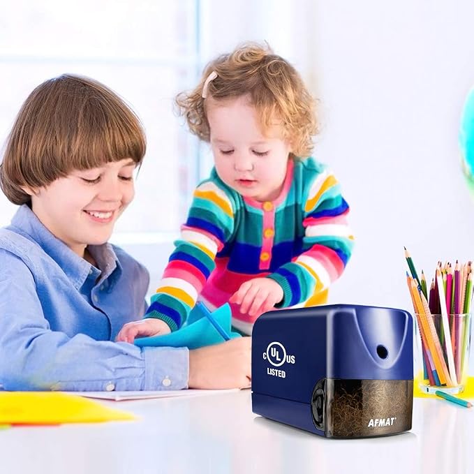 AFMAT Electric Pencil Sharpener, Heavy Duty Colored Pencil Sharpeners - Image 7