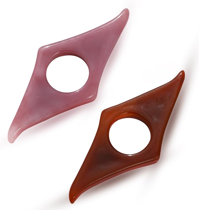 Thumb Page Holder, 2 Pack Energy Pattern Brown, ergonomic grip by Kartterfly