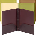 Mr. Pen- Plastic Folders with Pockets and Prongs, 5 Pack, Letter Size | Dark by MrPen