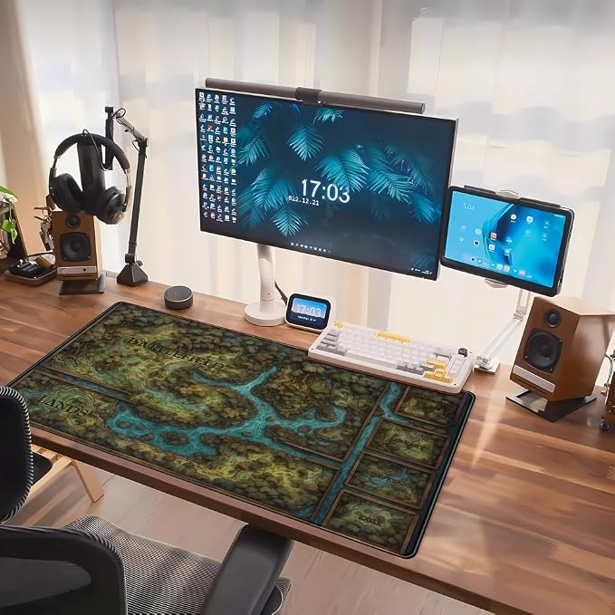 Game Forest Large Mouse Pad XXL Green Map Playmat - Image 7