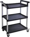 MaxWorks 80774 3-Shelf Utility Plastic Cart by MaxWorks