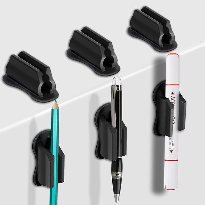 Adhesive Pen Holder for Wall Pencil Holder for Desk Organizer, Marker Holder by Freewindo