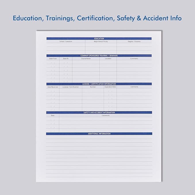 Employee Record Folders, Large Capacity and Durable Employee Info Record - Image 4
