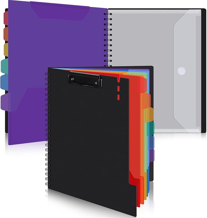 Uquelic Clipboard with Folder Organizer, 12 Pockets Project Organizer by Uquelic
