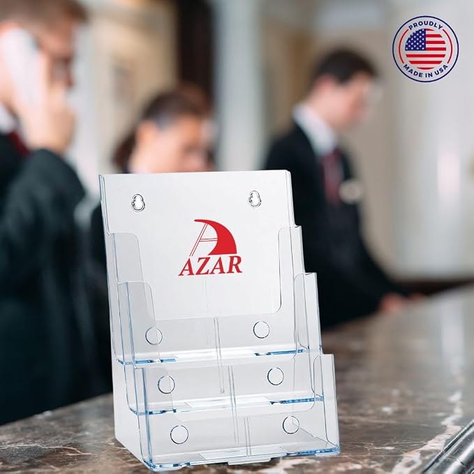 Azar Displays 252376 Four Tier, Four Pocket Letter Brochure File Holder - Image 2