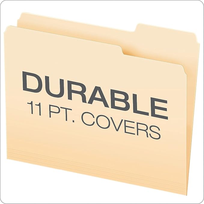 Pendaflex Double Stuff File Folders, Letter Size, 1/3 Cut - Image 6
