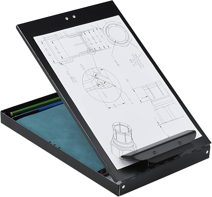 ZCZN Recycled Aluminum Storage Clipboard, Clipboard Box, Form Holder, Suitable - Image 3