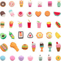 42Pcs 3D Food Erasers for Kids, All are Food Styles, Random Desktop Pets Toys by CLOCKKING
