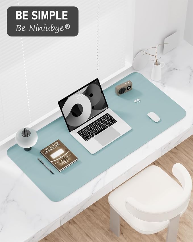 Desk Pad, 23.6" x 13.8" PU Leather Non-Slip Desk Mat Large Mouse Pad - Image 7